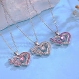 Ins Butterfly Love Necklace With Rhinestones – Jewelry Gift Ideas — 2