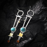 Wind Thai Silver Lapis Lazuli Diamond Two-color Plaid – Everyday Gifts — 1