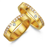 Titanium Stainless Steel Gold Plated Ring – Meaningful Gifts — 4