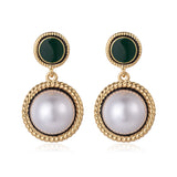 Earrings Frosted Shell Beads Solid Color – Special Occasion Gifts — 1