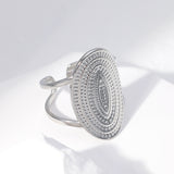 Titanium Steel Ring Female Leaf Love Shape – Gifts for Her — 19