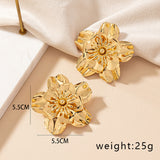 Vintage Flower Earrings For Women Niche Design Spray – Gifts for Her — 15