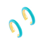 Solid Color Simple Painting Oil Earrings INS Wind Ear – Creative Gifts — 5