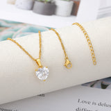 Stainless Steel Chain Large Zircon Pendant – Jewelry Gift Ideas — 5