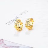 Leaf Earrings Feminine Korean Personality Ear – Holiday Gift Ideas — 5