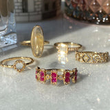 Vintage Natural Gold Hair Crystal Ring – Beauty Gifts — 2