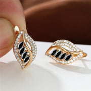 Ins Leaf-shaped Rhinestones Earrings Fashion Unique – Stylish Gifts — 9