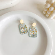 Flowers And Leaves Transparent Acrylic Earrings – Stylish Gifts — 5