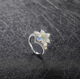 Natural Opal 925 Silver Ring Temperament – Holiday Gift Ideas — 7
