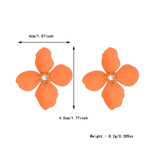 Colorful Flower Stud Earrings European And American – Thoughtful Gifts — 2