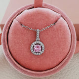 Exquisite Round Necklace Women's White Gold – Jewelry Gift Ideas — 1