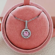 Exquisite Round Necklace Women's White Gold – Jewelry Gift Ideas — 1