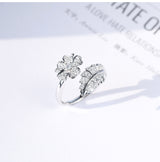 Creative Flower Ring Fashion Big Flower Full Diamond – Stylish Gifts — 15