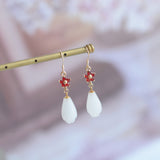 White Magnolia Flower Earrings Female Hanfu – Stylish Gifts — 9