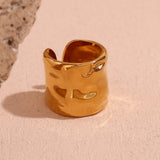 Minimalist Niche Stainless Steel 18K Gold Plated Wave – Birthday Gifts — 7