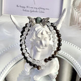 Natural Crystal Bracelet Silver Stone White – Jewelry Gift Ideas — 2