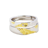 S925 Quicksand Couple Ring A Pair Of Sterling – Gifts for Couples — 2
