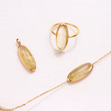 Vintage Natural Gold Hair Crystal Ring – Beauty Gifts — 3