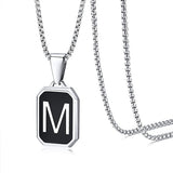 Stainless Steel 26 English Fashion Black Necklace – Jewelry Gift Ideas — 15