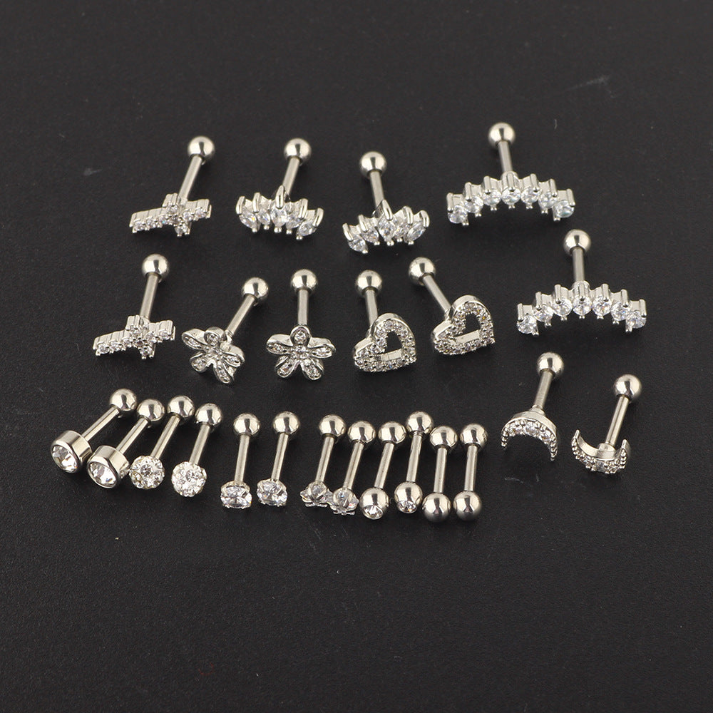 Women's Fashion Zircon Ear Studs – Stylish Gifts — 1