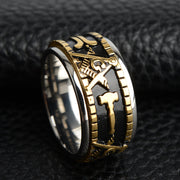 Men's Retro Rotating Titanium Steel Ring – Gifts for Him — 1