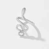 Sterling Silver Long Snake Opening Adjustable – Small Gift Ideas — 6