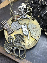 Skull Magic Sword Dragon Pendant Vintage – Jewelry Gift Ideas — 3