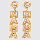 Rice Pearl MAMA Earrings For Mother's Day – Gifts for Her — 4