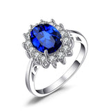 Electroplating Inlaid Blue Zircon Ring European – Stylish Gifts — 6