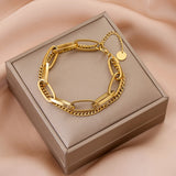 Women's Fashion Colorless Titanium Steel Bracelet – Jewelry Gift Ideas — 9