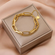 Women's Fashion Colorless Titanium Steel Bracelet – Jewelry Gift Ideas — 9