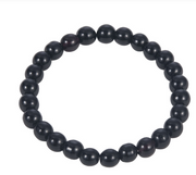 Obsidian Bracelet Beaded Round Beads Obsidian – Jewelry Gift Ideas — 2