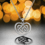 Fashion Women's Silver Heart Knot Pendant – Jewelry Gift Ideas — 1