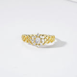 First Snow Crystal Gorgeous Ring Natural Moonstone – Small Gift Ideas — 5