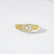 First Snow Crystal Gorgeous Ring Natural Moonstone – Small Gift Ideas — 5