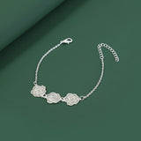 Luminous Copper Flower Piece Silver Drip Bracelet – Jewelry Gift Ideas — 8