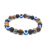 Frosted Bead Single Loop Tiger Eye Stone Bracelet – Jewelry Gift Ideas — 4