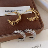 Multi-circle Metal Eardrops Alphabet Letter Earrings – Stylish Gifts — 1