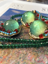 Court Retro Crystal Glass Color Earrings – Jewelry Gift Ideas — 12