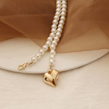 Women's Creative Simple Pearl Love Necklace – Jewelry Gift Ideas — 4