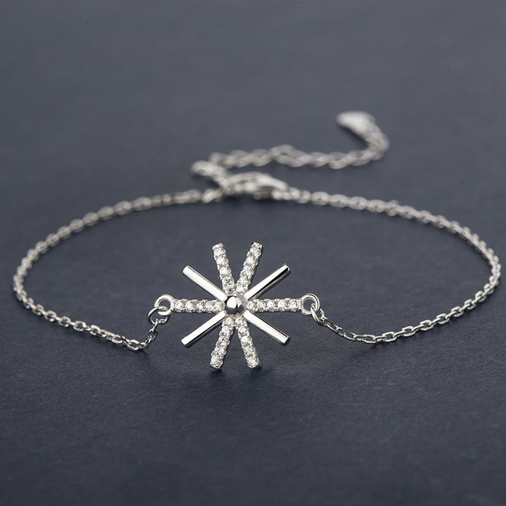 SUNFLOWER Bracelet Retro Minority Snowflake – Jewelry Gift Ideas — 1