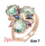 Fashion Creative Alloy Diamond-studded Ring Earrings – Stylish Gifts — 6