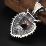 Vintage Distressed Pure Silver Crown Lion Pendant – Jewelry Gift Ideas — 3