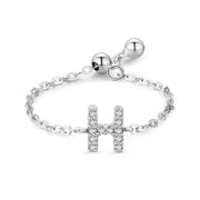 Letter Chain Ring Female Fashion Niche Design Love – Stylish Gifts — 6