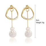 Exaggerated Irregular Baroque Pearl Earrings – Stylish Gifts — 2
