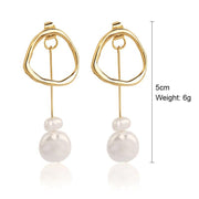 Exaggerated Irregular Baroque Pearl Earrings – Stylish Gifts — 2