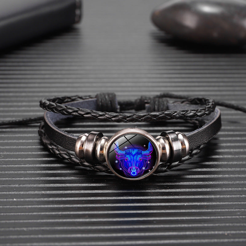 12 Zodiac Constellation Bracelet Luminous Braided – Jewelry Gift Ideas — 6
