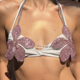 Flower-shaped Rhinestone Chest Necklace Fashion Bikini – Stylish Gifts — 1