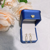 Women's Natural Freshwater Pearl Paper Clip Earrings – Gifts for Her — 2