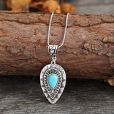 Vintage Carved Water Drop Pendant Bohemian – Jewelry Gift Ideas — 3